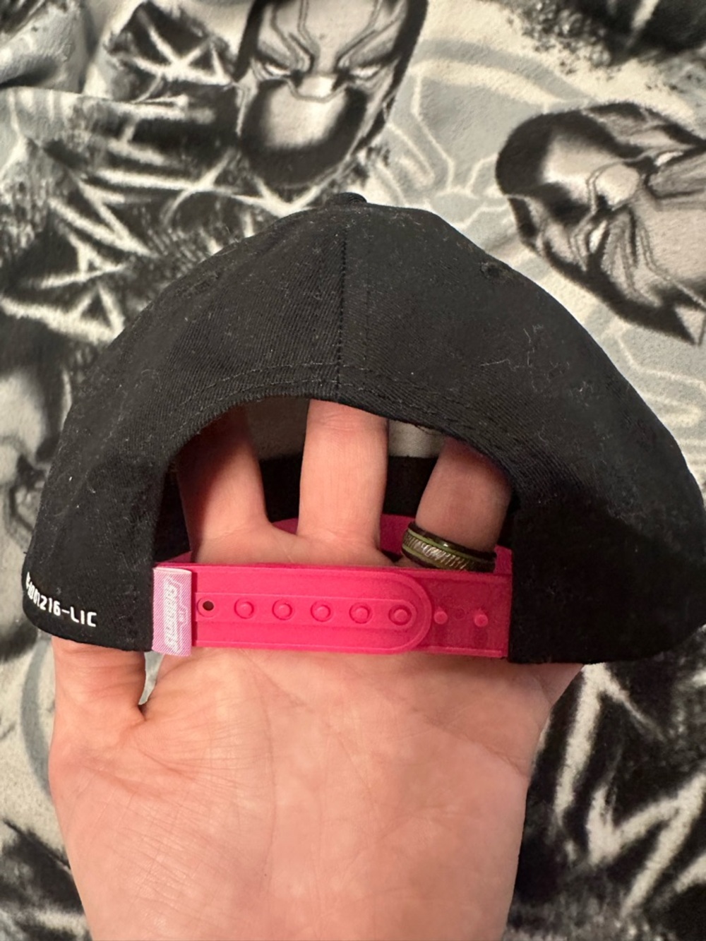 Sluggers Hit - Black & Pink Logo Adjustable Baseball Cap - Picture 4 of 5